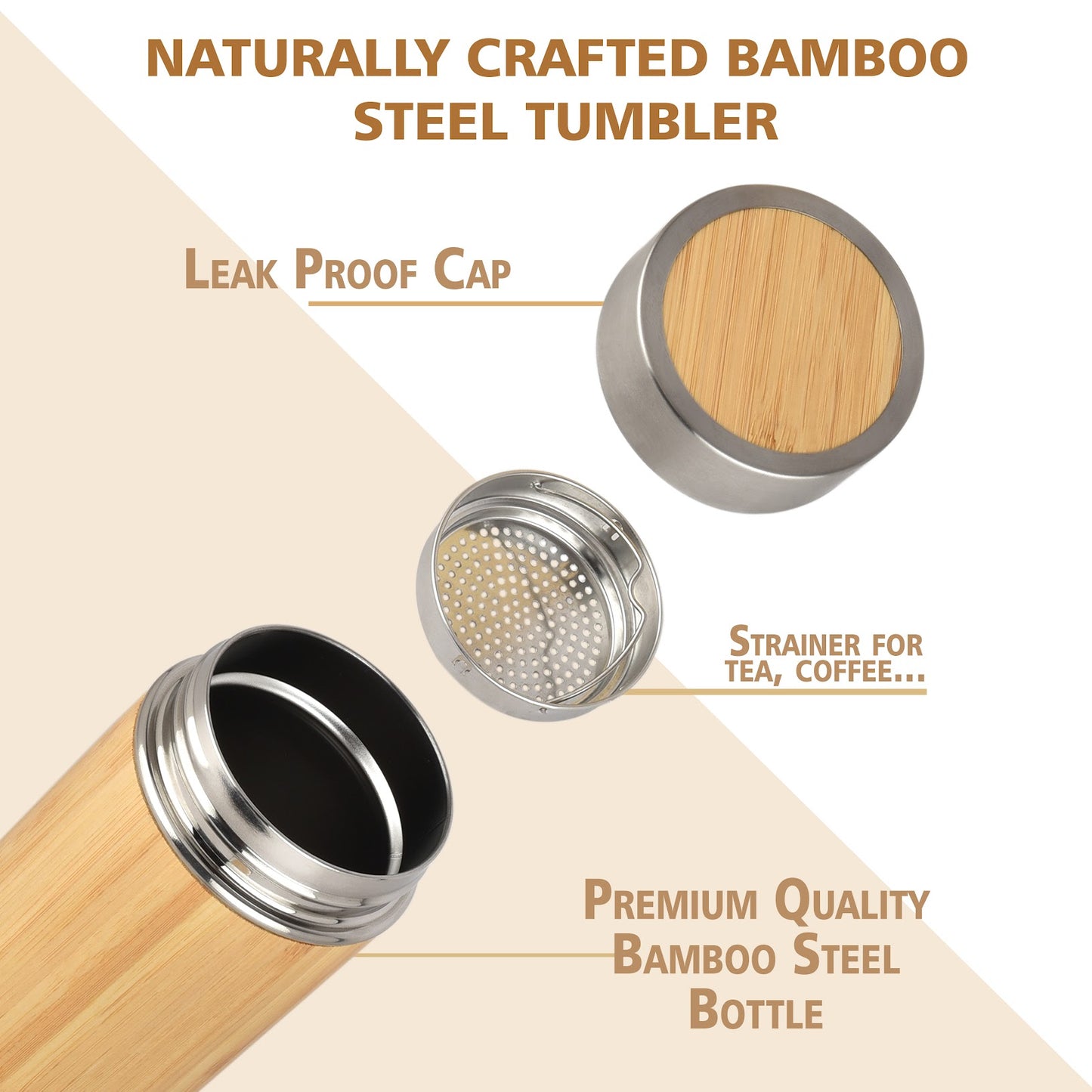 Bamboo Made Vacuum Flask