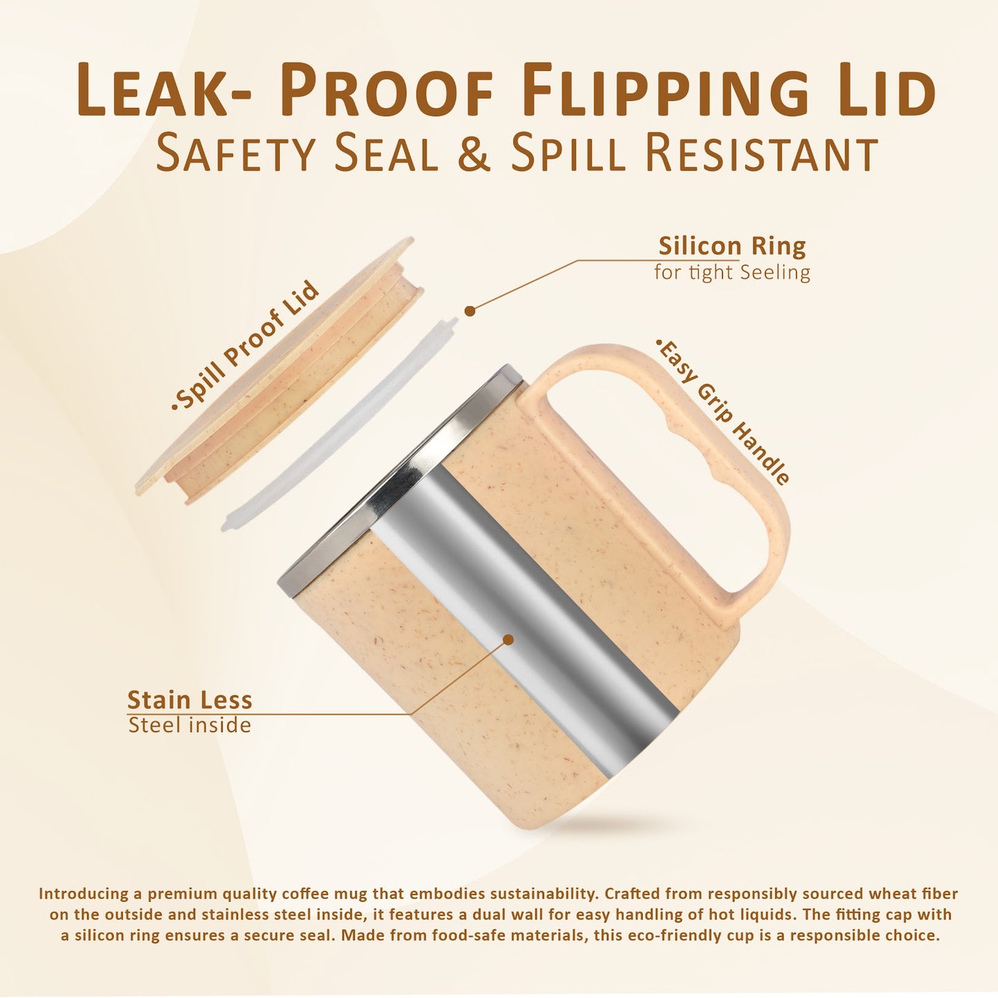 Bamboo Made Insulated Mug