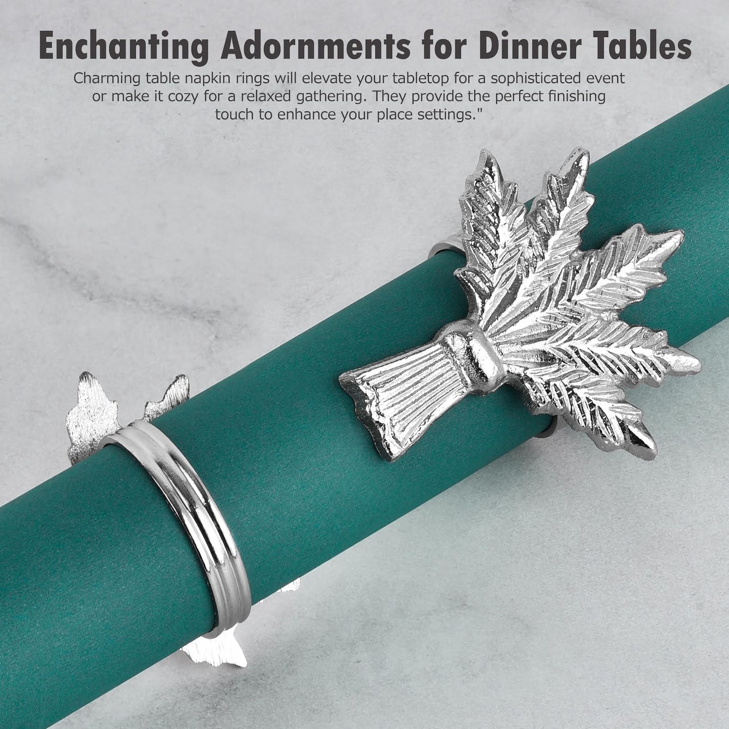 Elegant Napkin Ring With Velvet Box