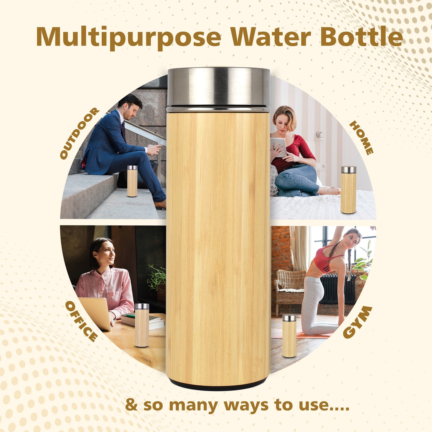 Bamboo Made Vacuum Flask