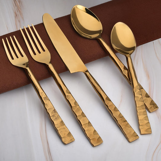 5 Piece Premium Stainless Steel Cutlery Set with Velvet Box