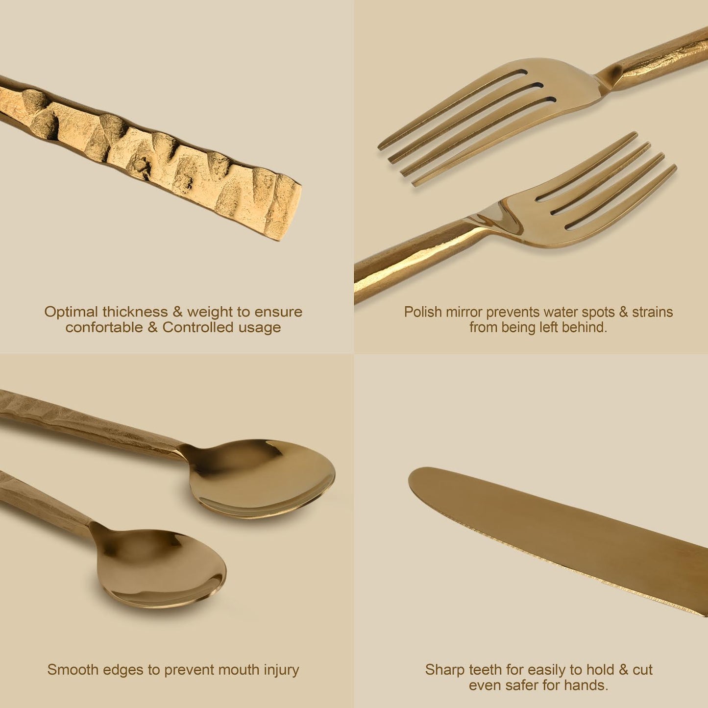 5 Piece Premium Stainless Steel Cutlery Set with Velvet Box